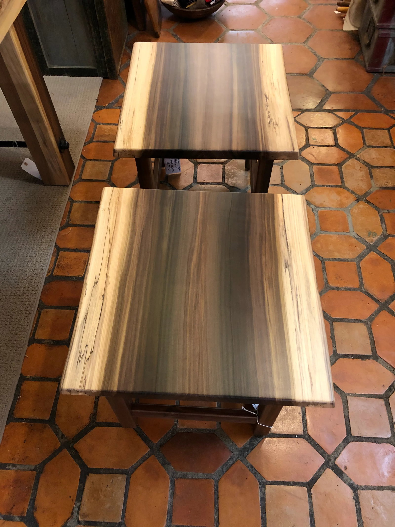 Artisan Made Amish Custom Poplar End Tables -A Pair - 8