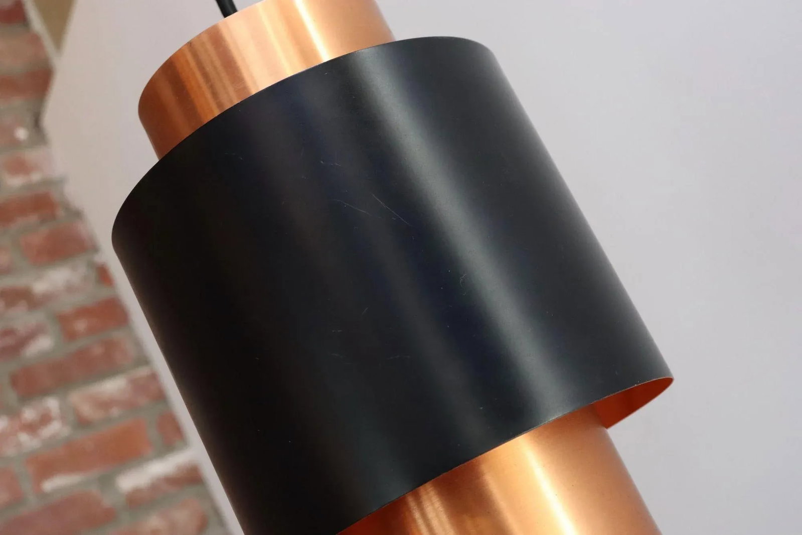 Set of Three Danish Tunika Copper Pendant Lamps by Jo Hammerborg for Fog & MÃ¸rup - 11