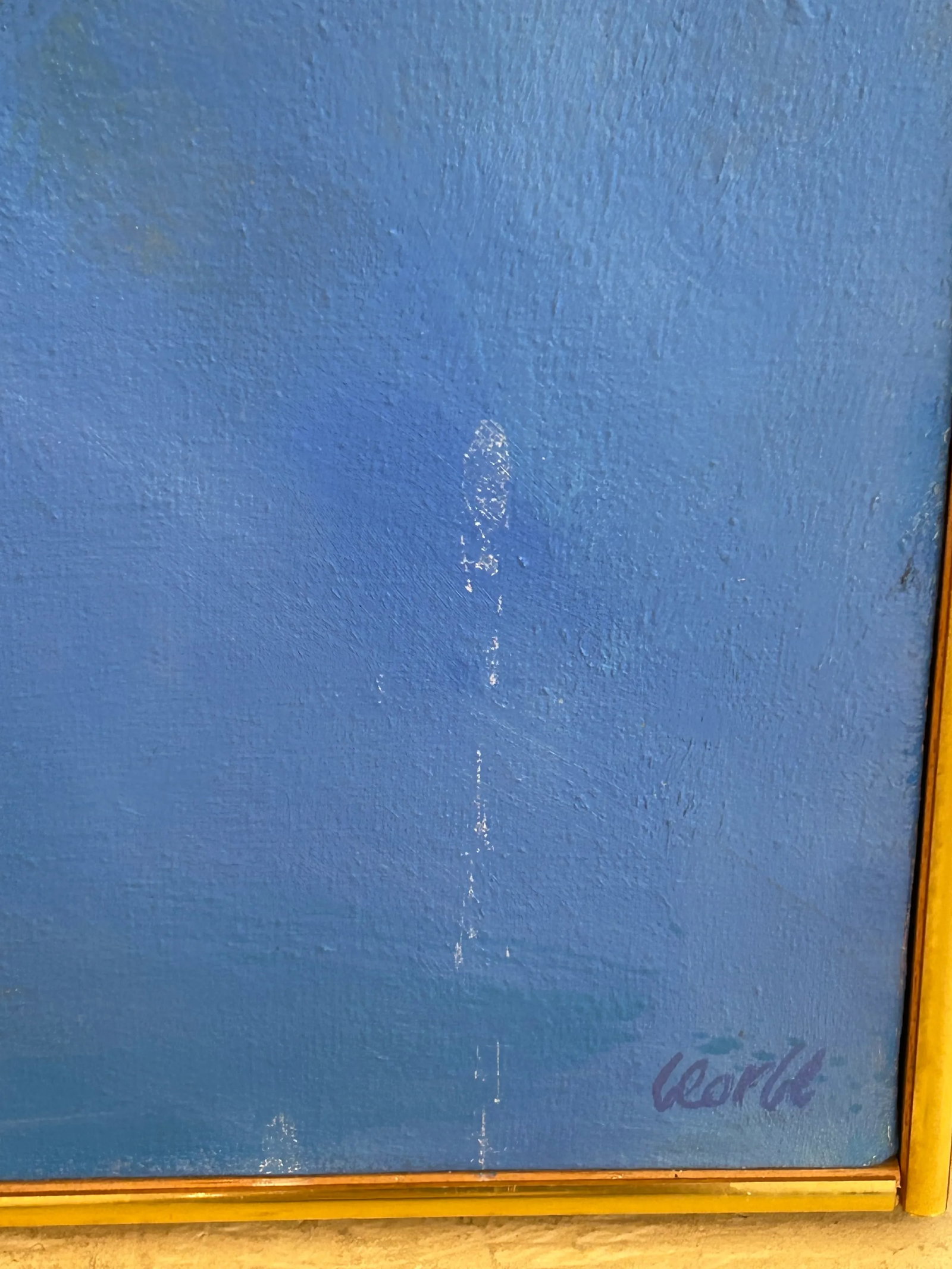 Becoming Blue Abstract Painting by Thomas George - 3