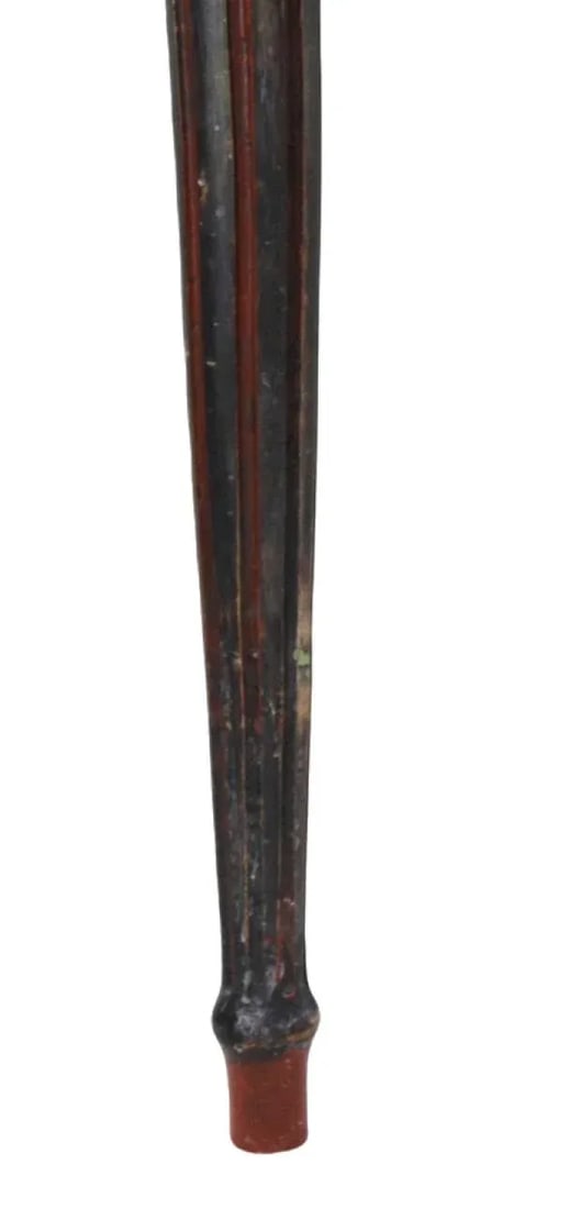 Vintage Hand-Carved Black Gustavian Side Table. - 9