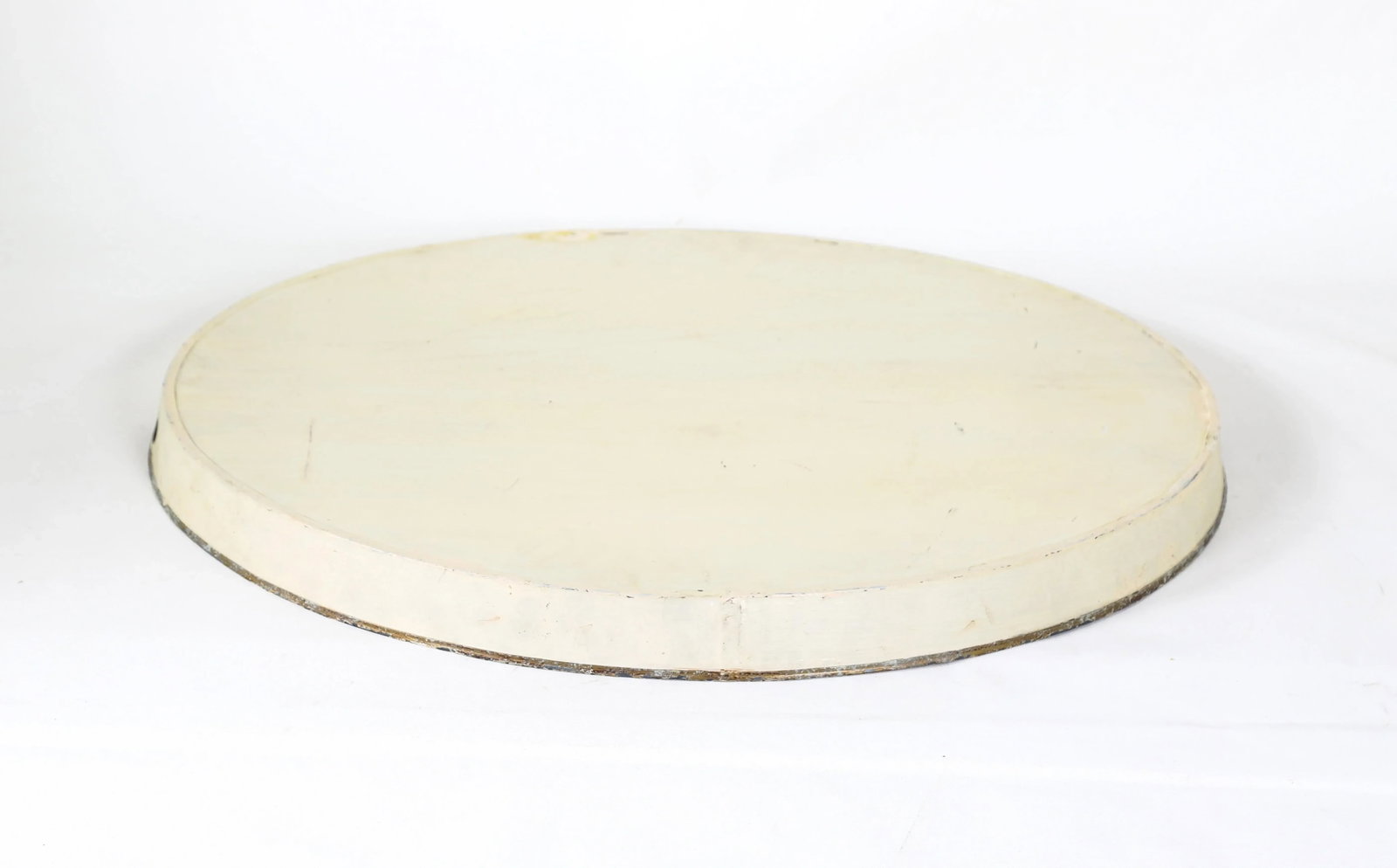 Vintage Prussian Blue Painted Landscape Oval Decorative Plate./Tray - 5