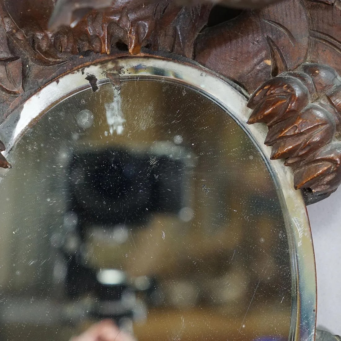 Victorian Mirror With Carved Dragon in the Manner of Gabriel Viardot Ca. 1880 - 12