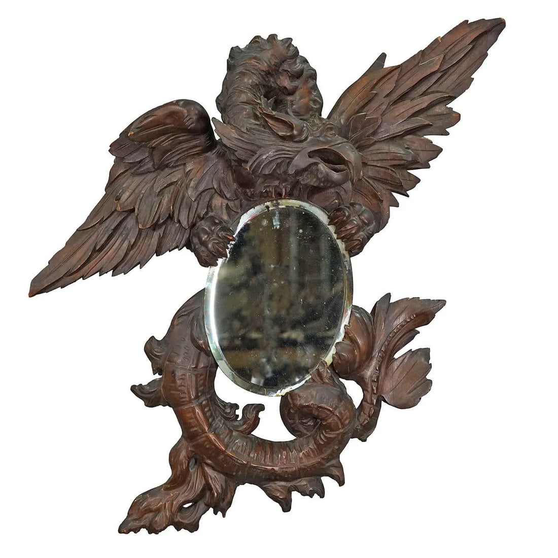 Victorian Mirror With Carved Dragon in the Manner of Gabriel Viardot Ca. 1880 - 3