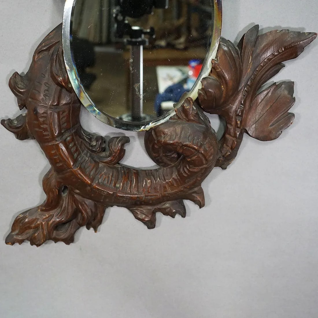 Victorian Mirror With Carved Dragon in the Manner of Gabriel Viardot Ca. 1880 - 8
