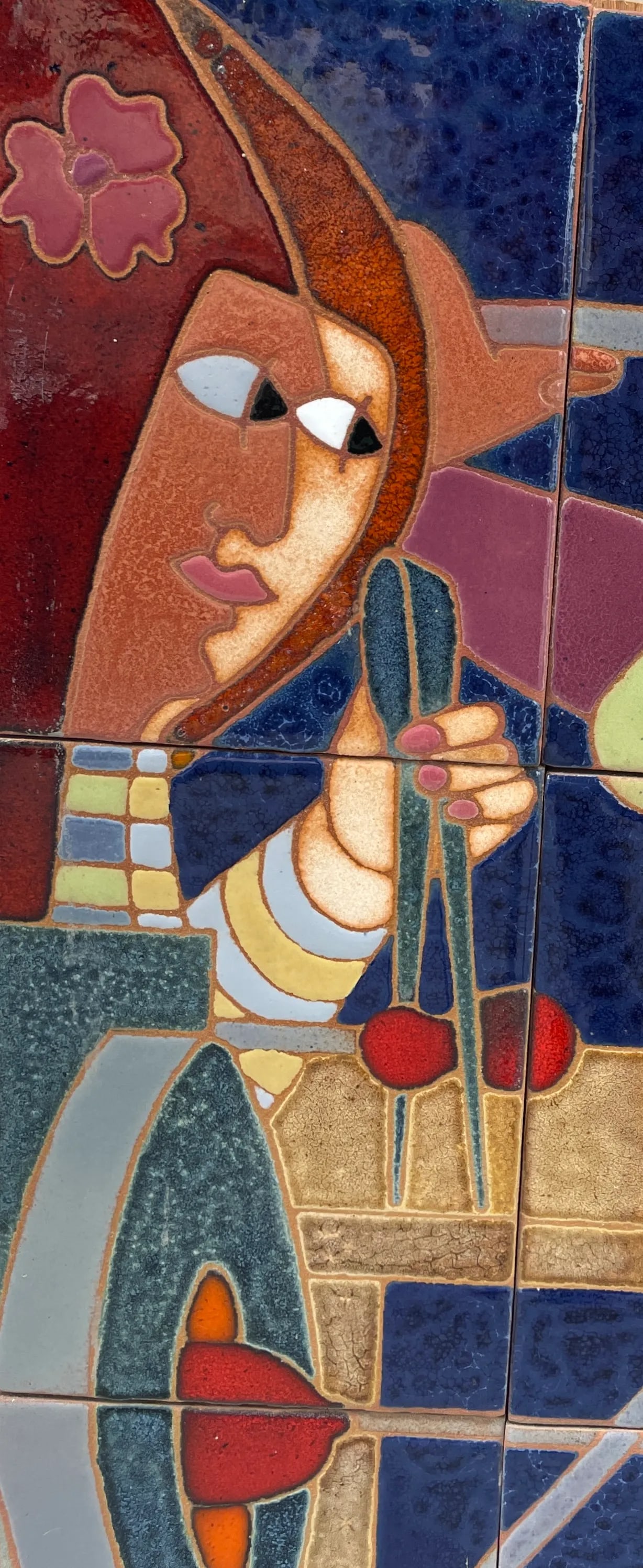 1990s "The Glassblowers" Ceramic Mosaic by Guillermo Wagner Granizo - 2