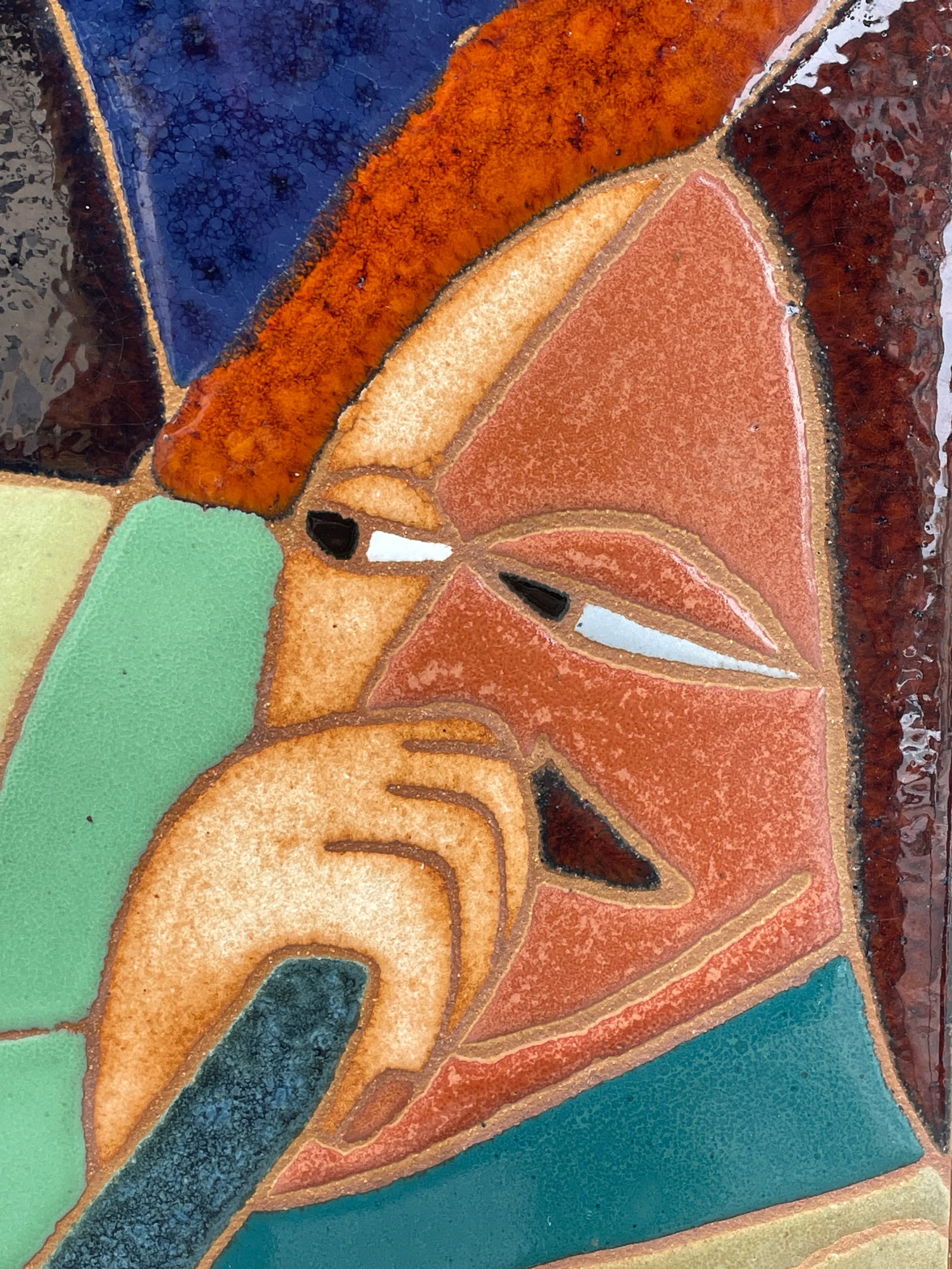 1990s "The Glassblowers" Ceramic Mosaic by Guillermo Wagner Granizo - 3