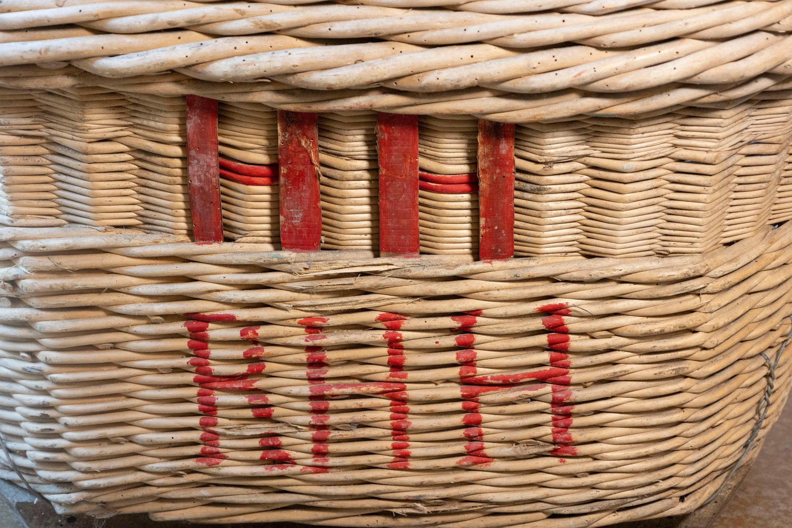 French Champagne Harvesting Basket - 6