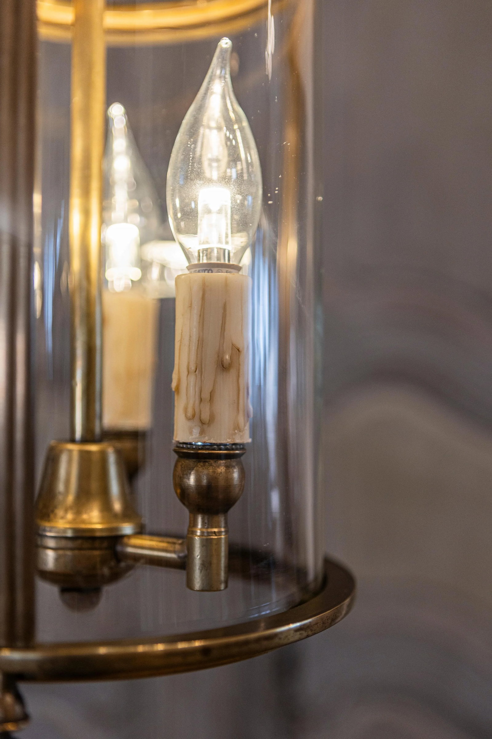 20th Century French Brass and Glass Lantern - 10