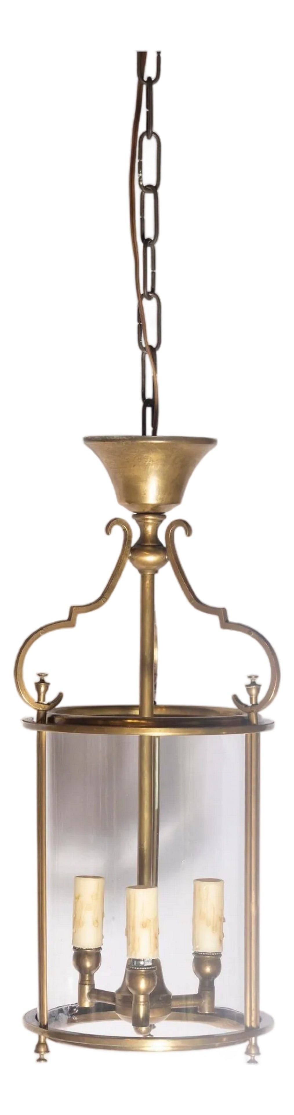 20th Century French Brass and Glass Lantern (1 of 10)
