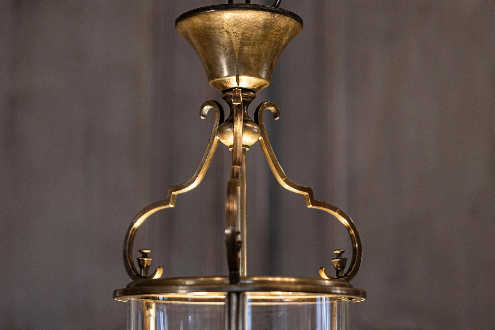 20th Century French Brass and Glass Lantern - 2