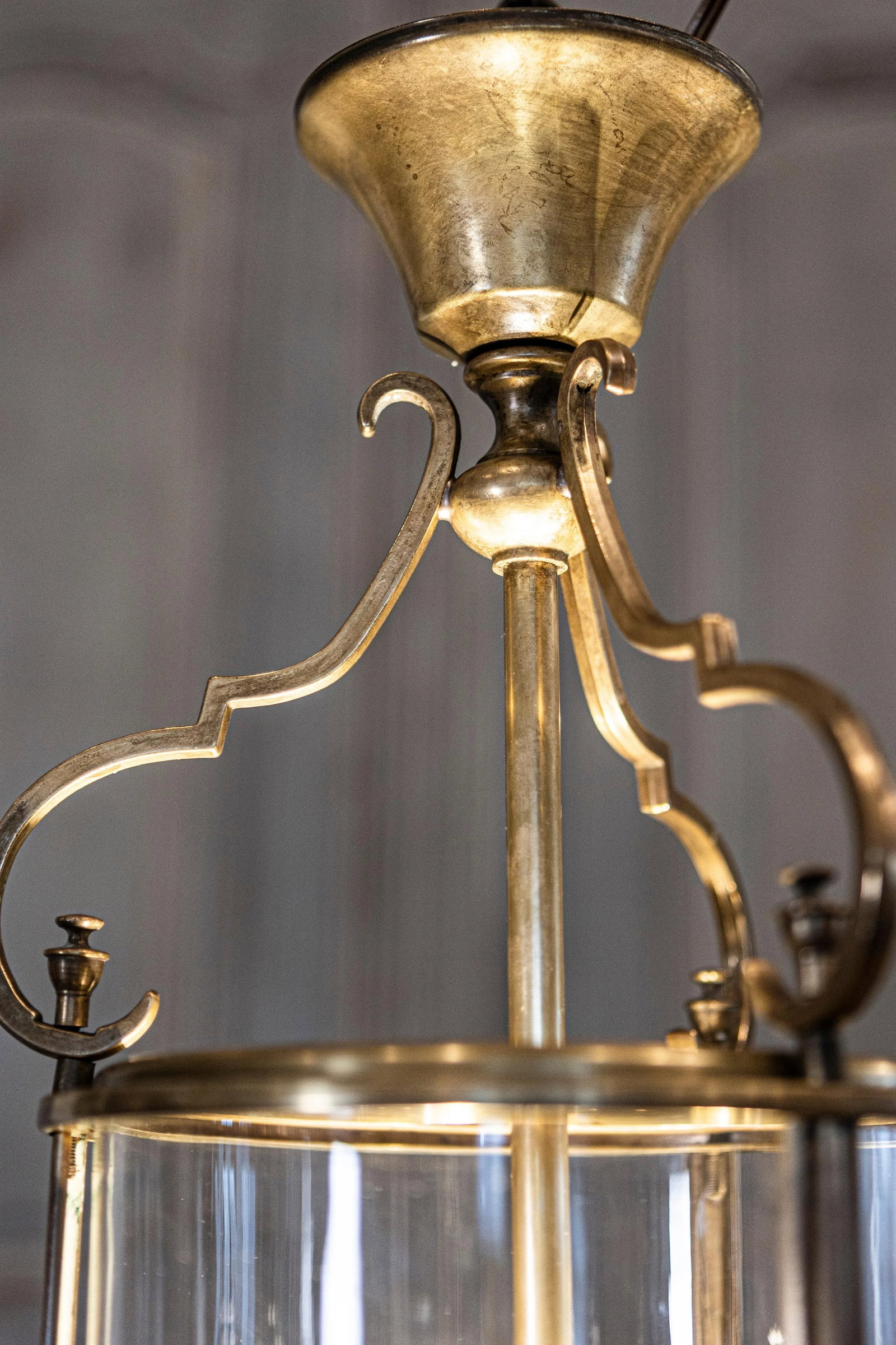 20th Century French Brass and Glass Lantern - 6