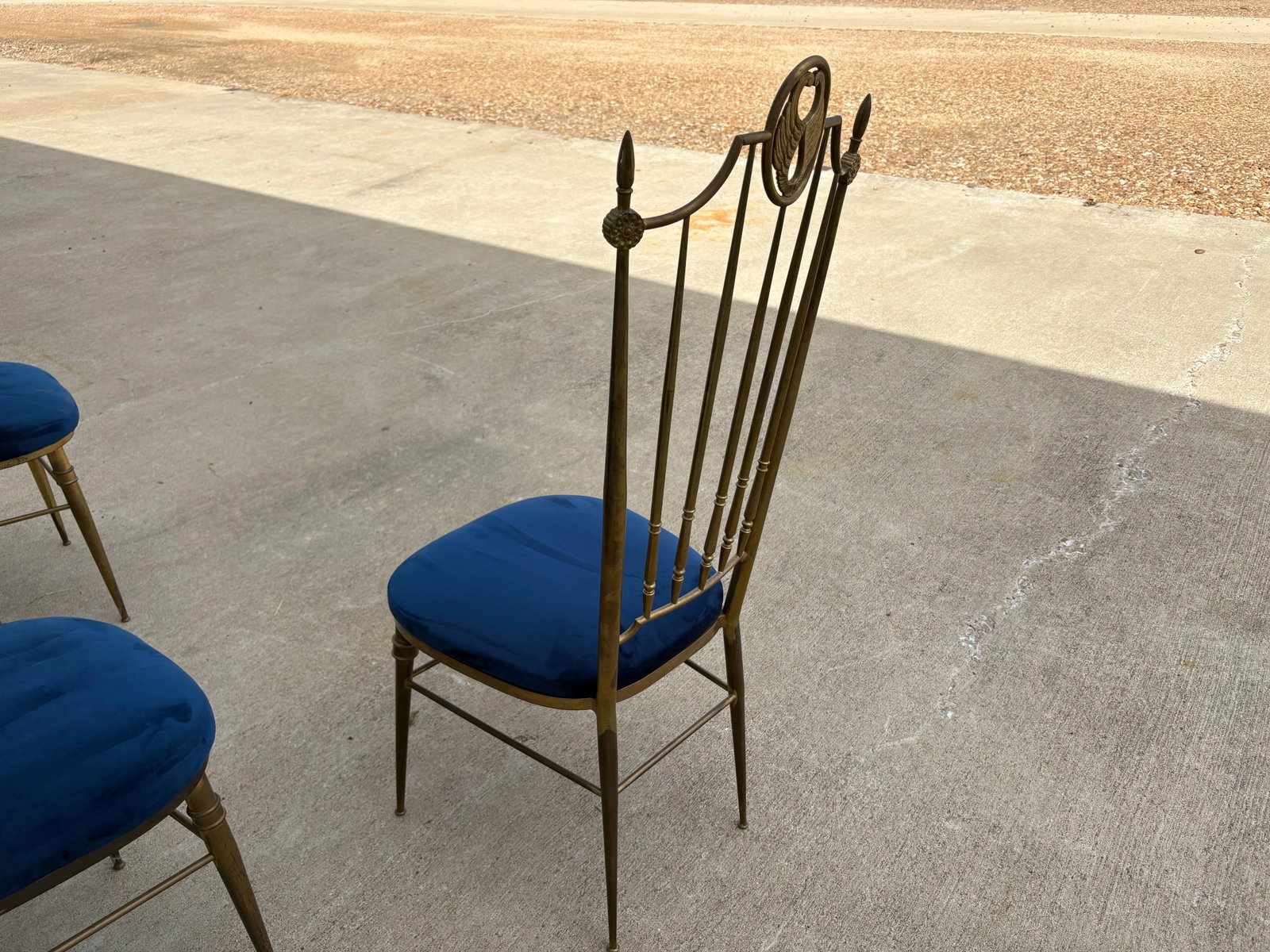 1960s Set of 4 Italian Brass Chiavari Chairs - 9