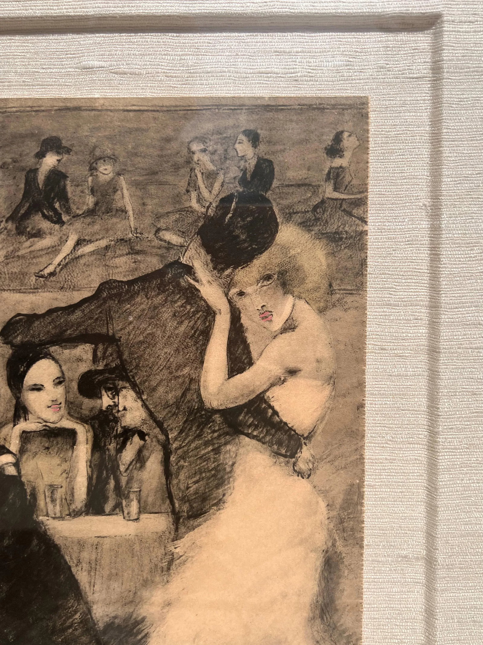 French Pochoir Lithograph "La Maison Des Dames Seules" by Jean Auscher, Circa 1925 - 3