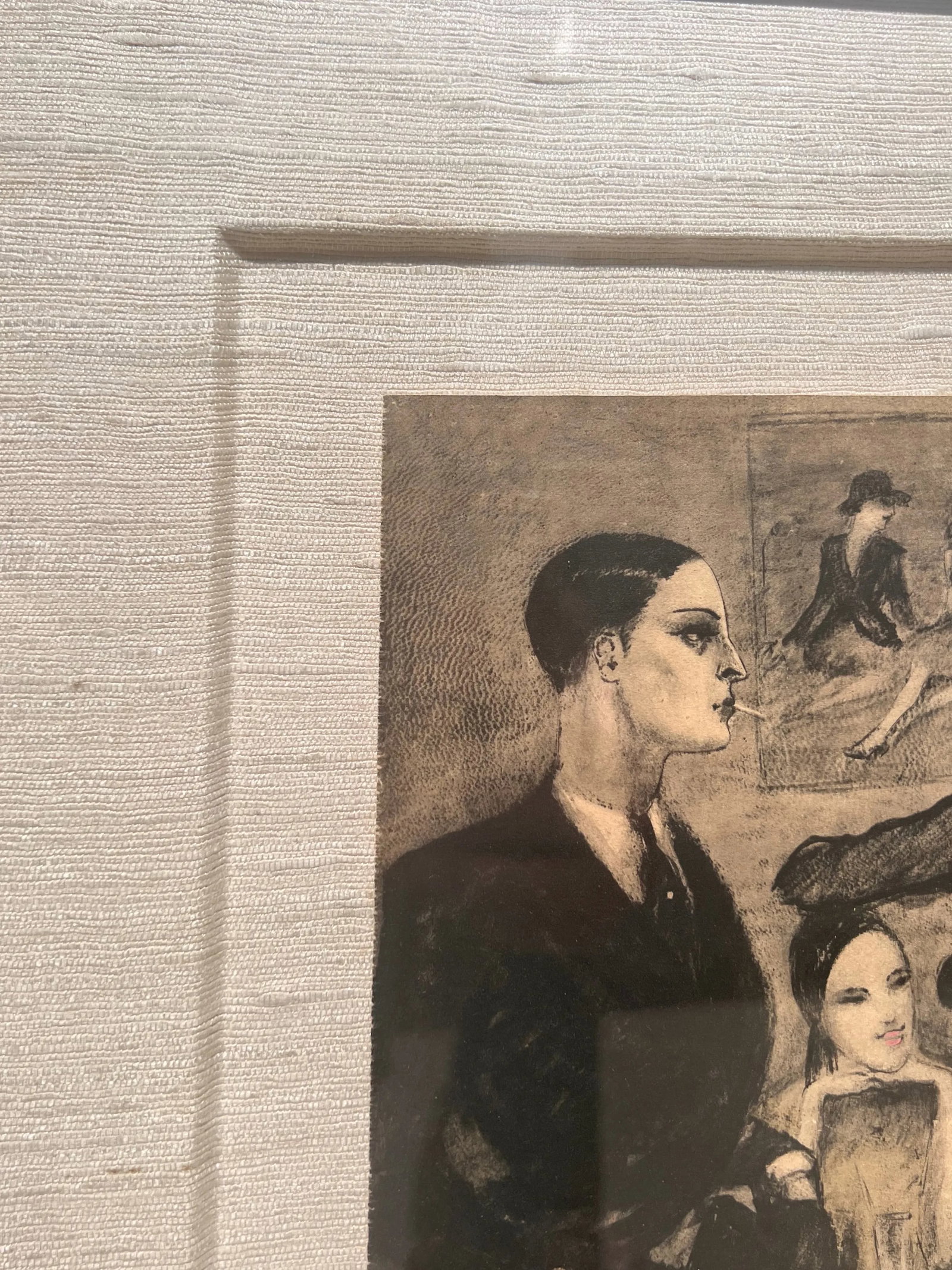 French Pochoir Lithograph "La Maison Des Dames Seules" by Jean Auscher, Circa 1925 - 7