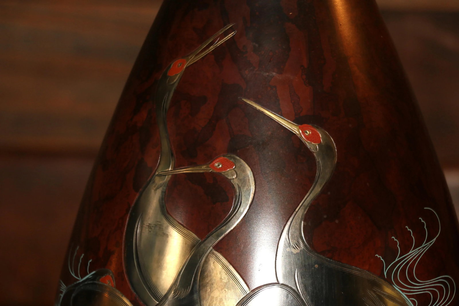 Vintage Pair of Marbro Mixed Metal Table Lamps Bronze, 1950s - 6