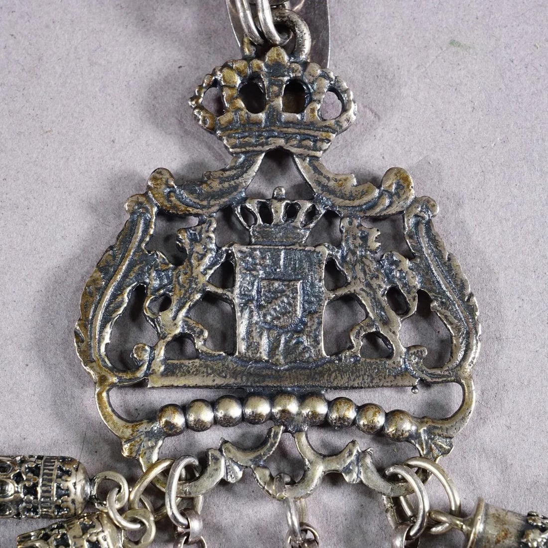 Vintage Charivari Pendant With Hunting Trophies, Bavaria Ca. 1950s - 3