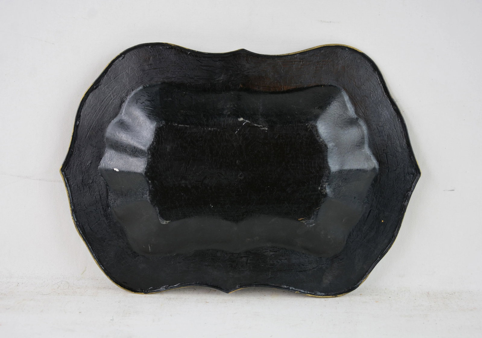 Vintage Hand-Painted Desktop Decoration Plate/Tray - 4