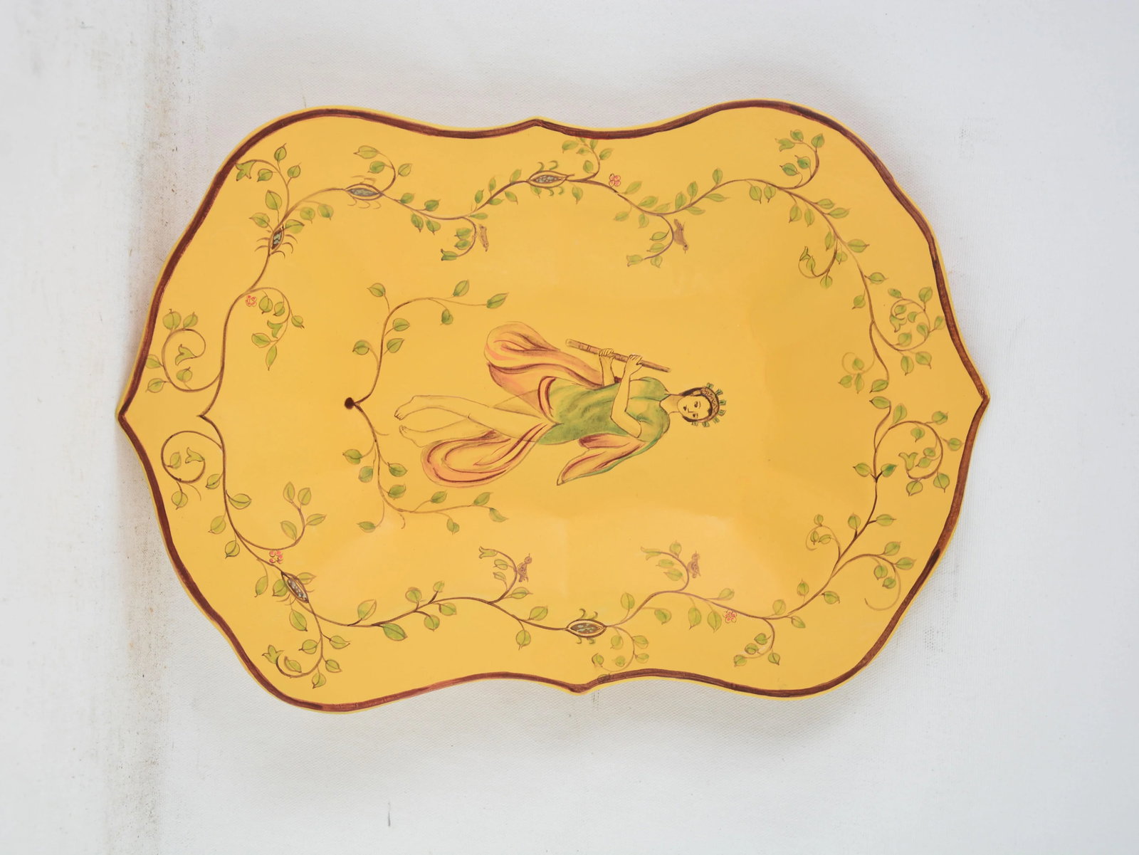 Hand-Painted Desktop Decoration Board,/Tray - 2