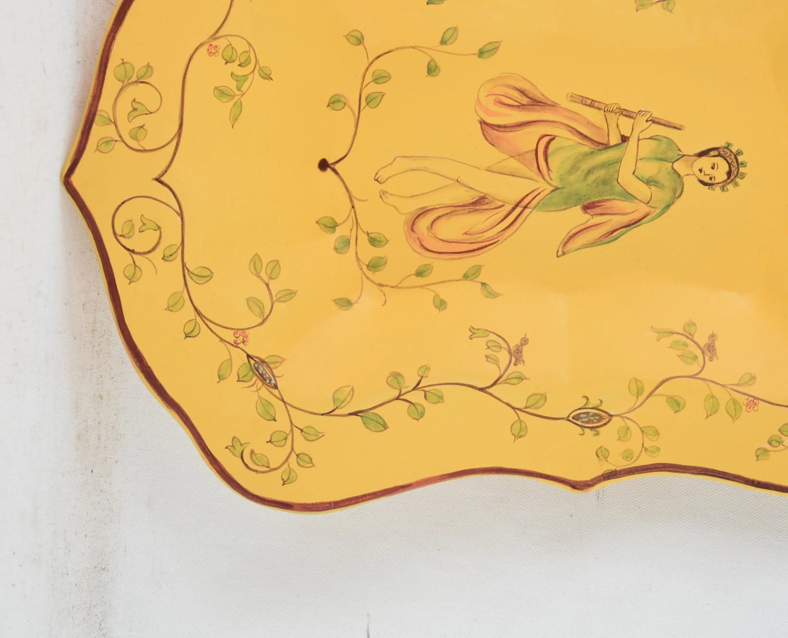 Hand-Painted Desktop Decoration Board,/Tray - 3