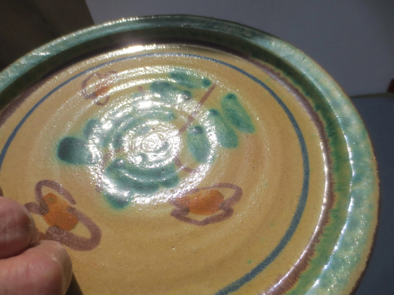 Sicillian Folk Plate From Burgio - 5