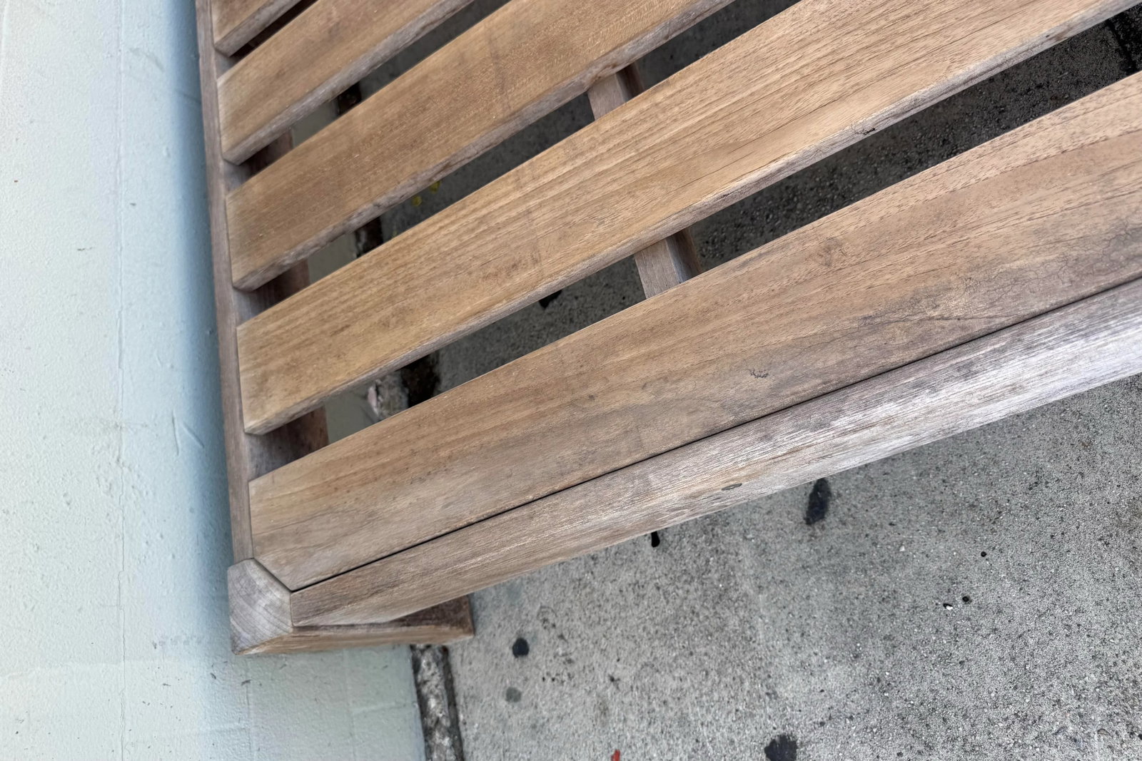 Restoration Hardware Solid Teak Outdoor Platform Base/Chaise Lounge - 3