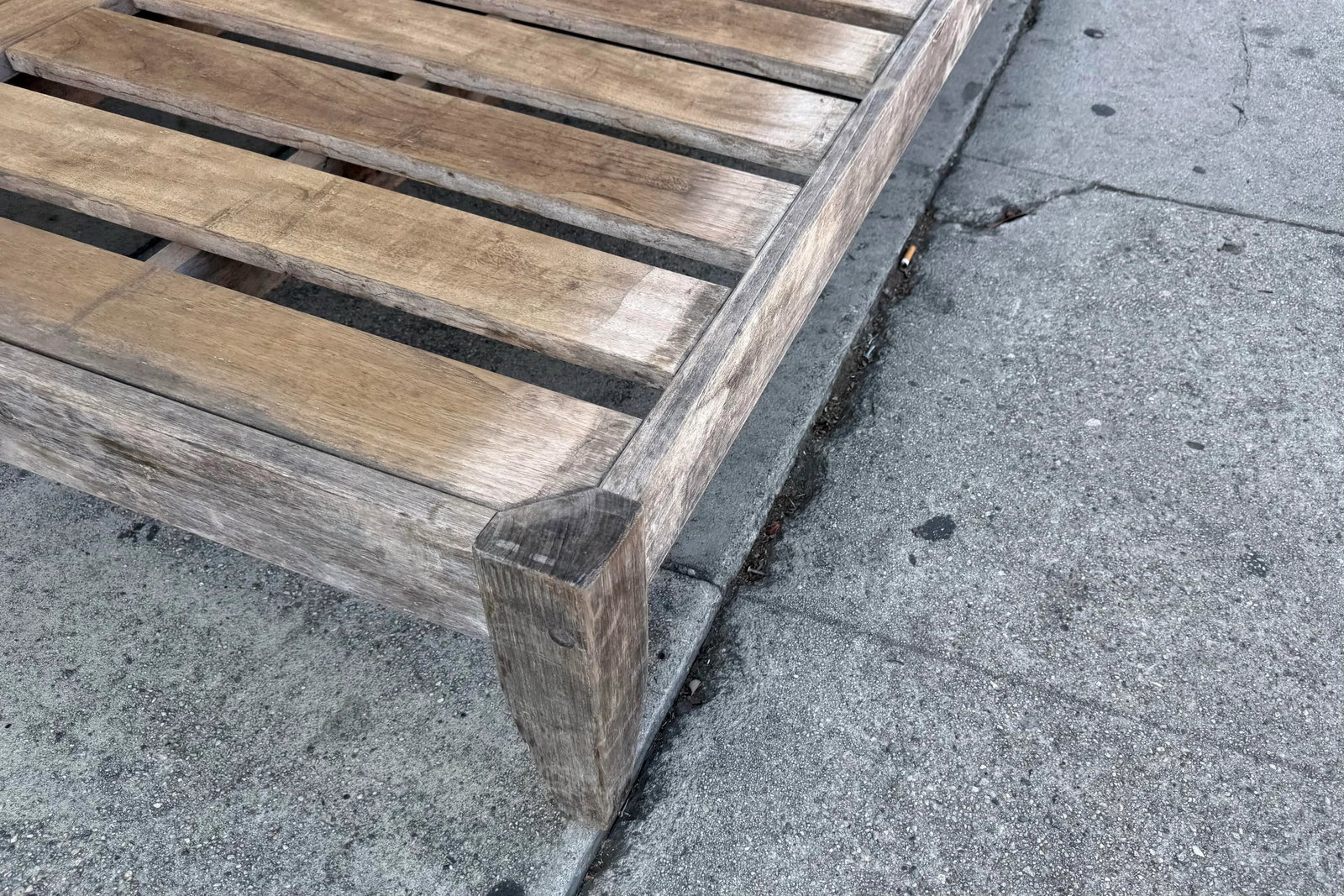 Restoration Hardware Solid Teak Outdoor Platform Base/Chaise Lounge - 4