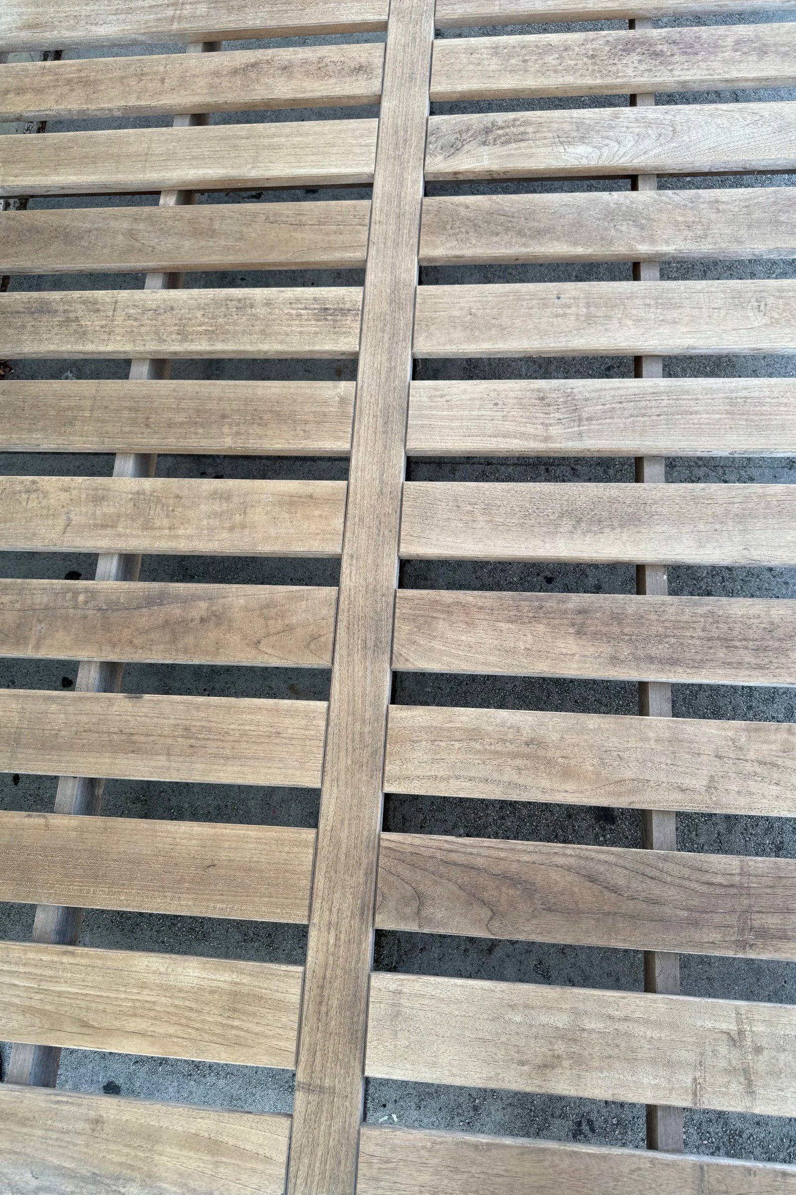 Restoration Hardware Solid Teak Outdoor Platform Base/Chaise Lounge - 8