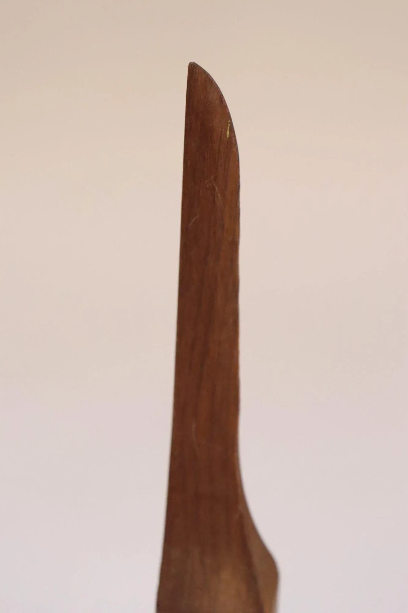 Folk Art Hand-Carved Whimsy "Ball in Cage" Letter Opener With Glass Marbles - 8