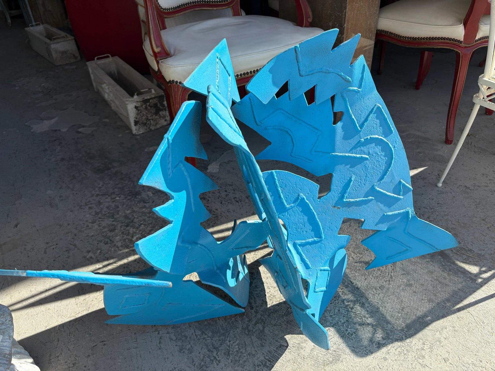 Mid 20th Century Abstract Steel Sculpture - 7