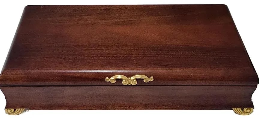 1950s Traditional South Seas Silverplate 1955) by Oneida Silver Flatware in Wooden Chest - 56 PCS - 12