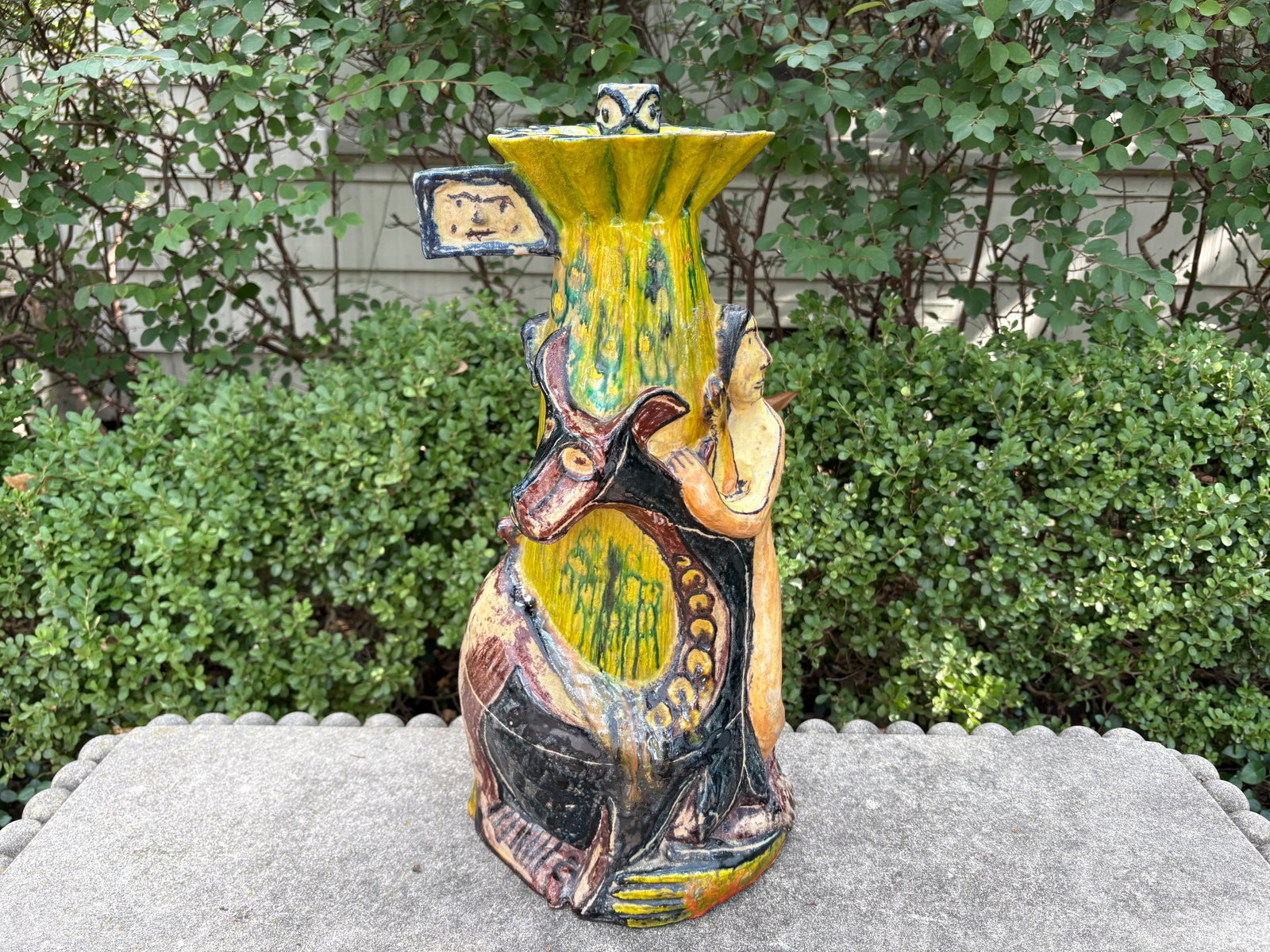 Italian Modern Glazed Terracotta Sculpture - 2