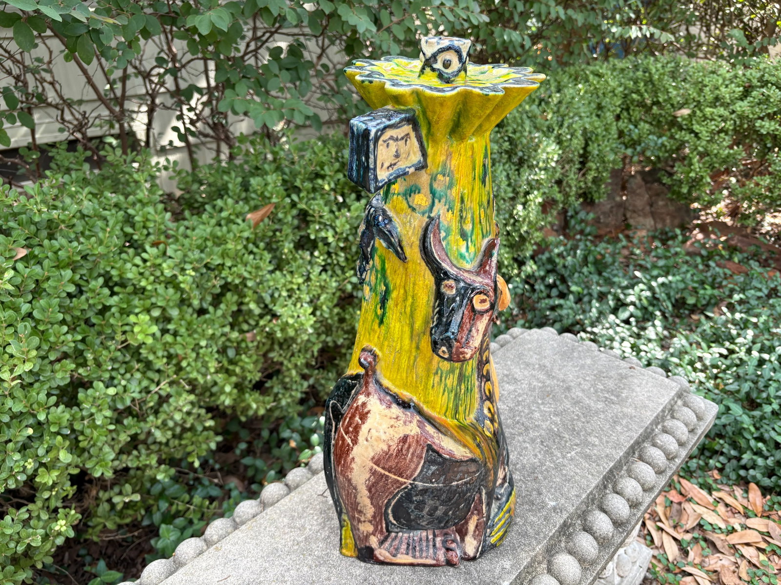 Italian Modern Glazed Terracotta Sculpture - 6