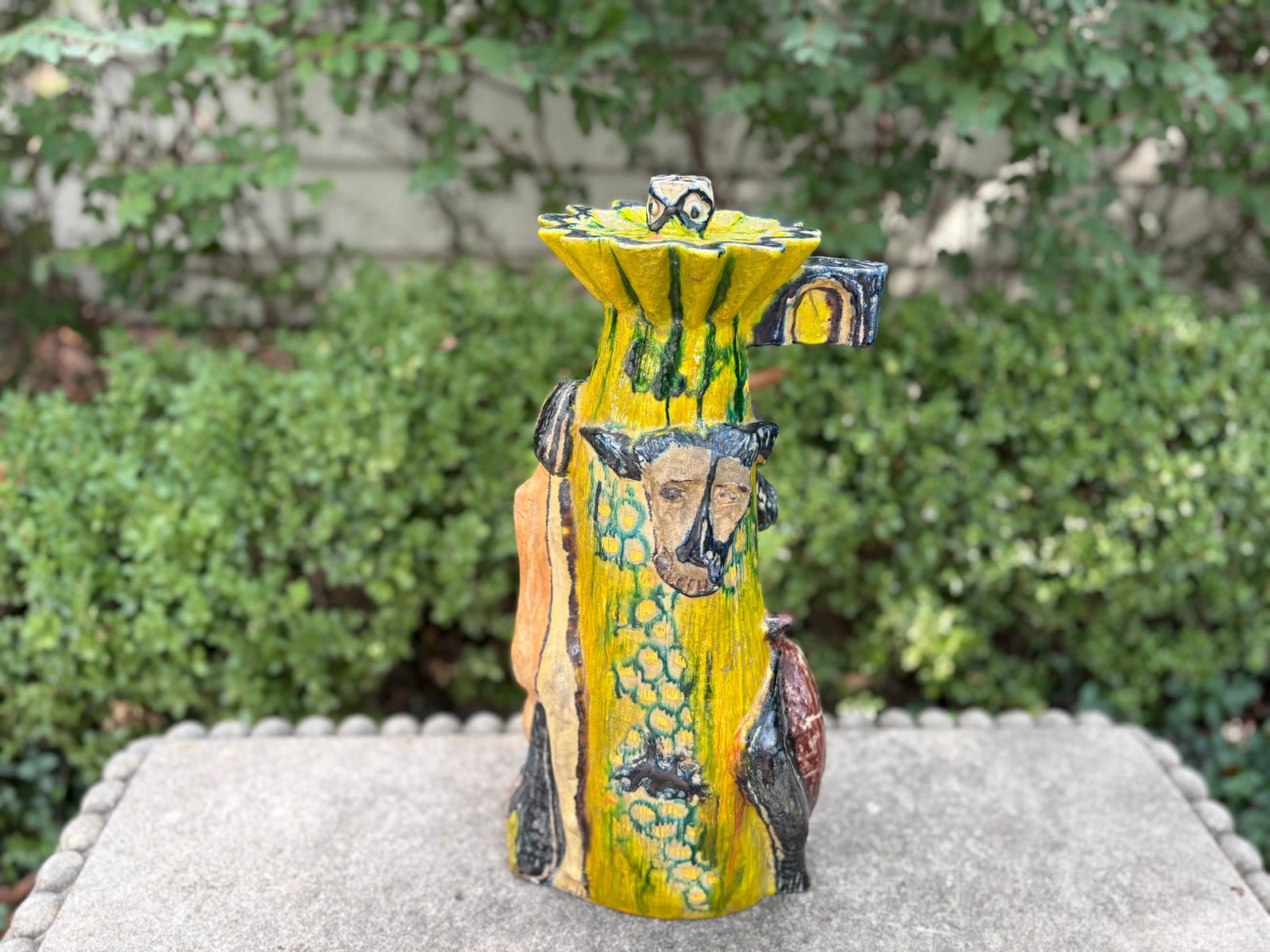 Italian Modern Glazed Terracotta Sculpture - 8