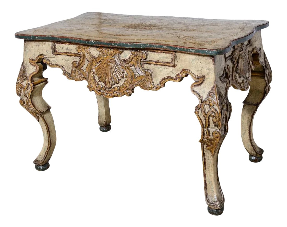 Painted Console or Center Table (1 of 8)