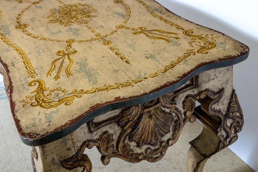 Painted Console or Center Table - 2