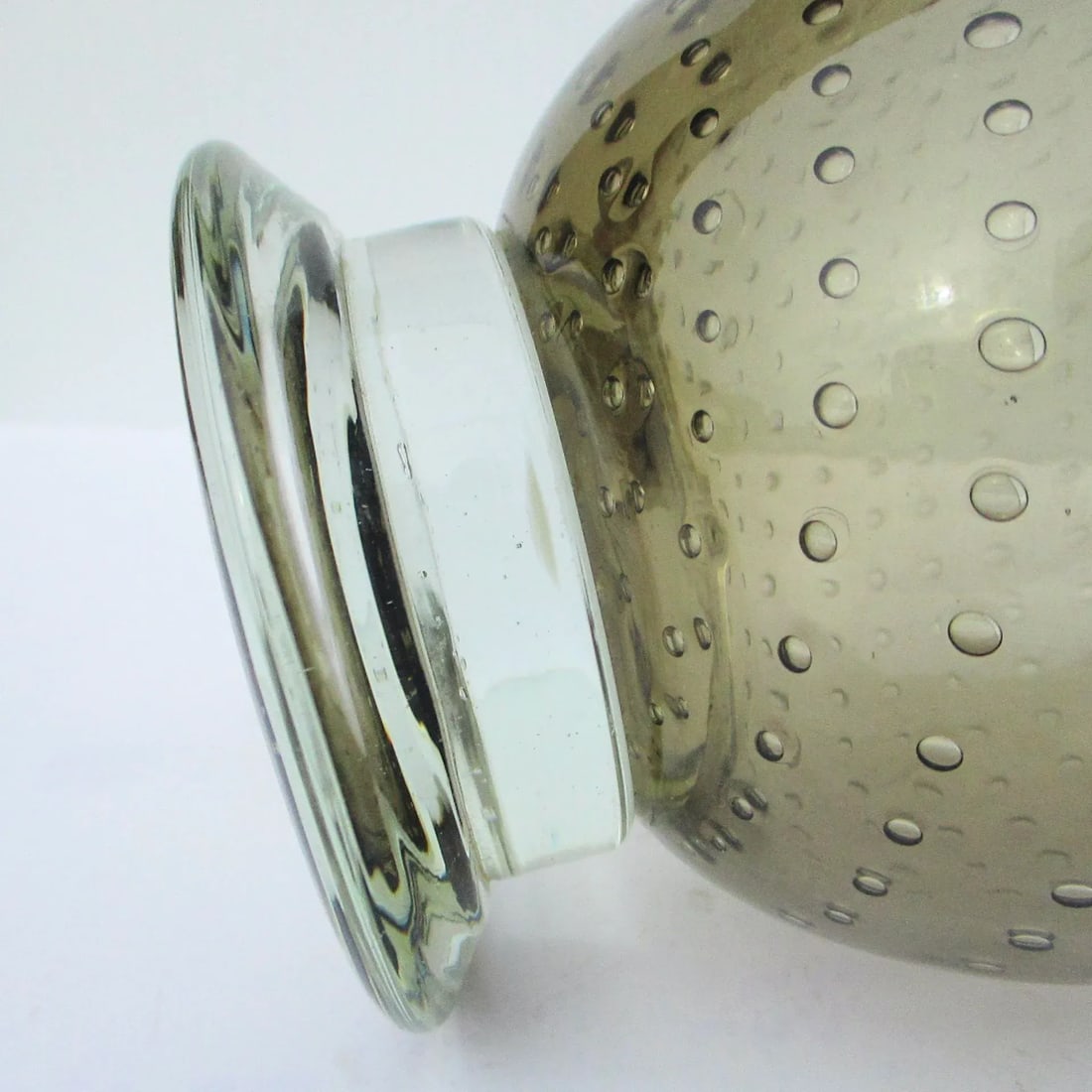 Italian Bubble Art Glass Urn - 5