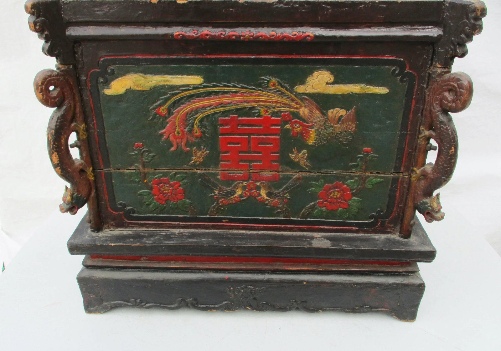 Chinese Provincial Lidded Trunk Hand Made Antique - 2