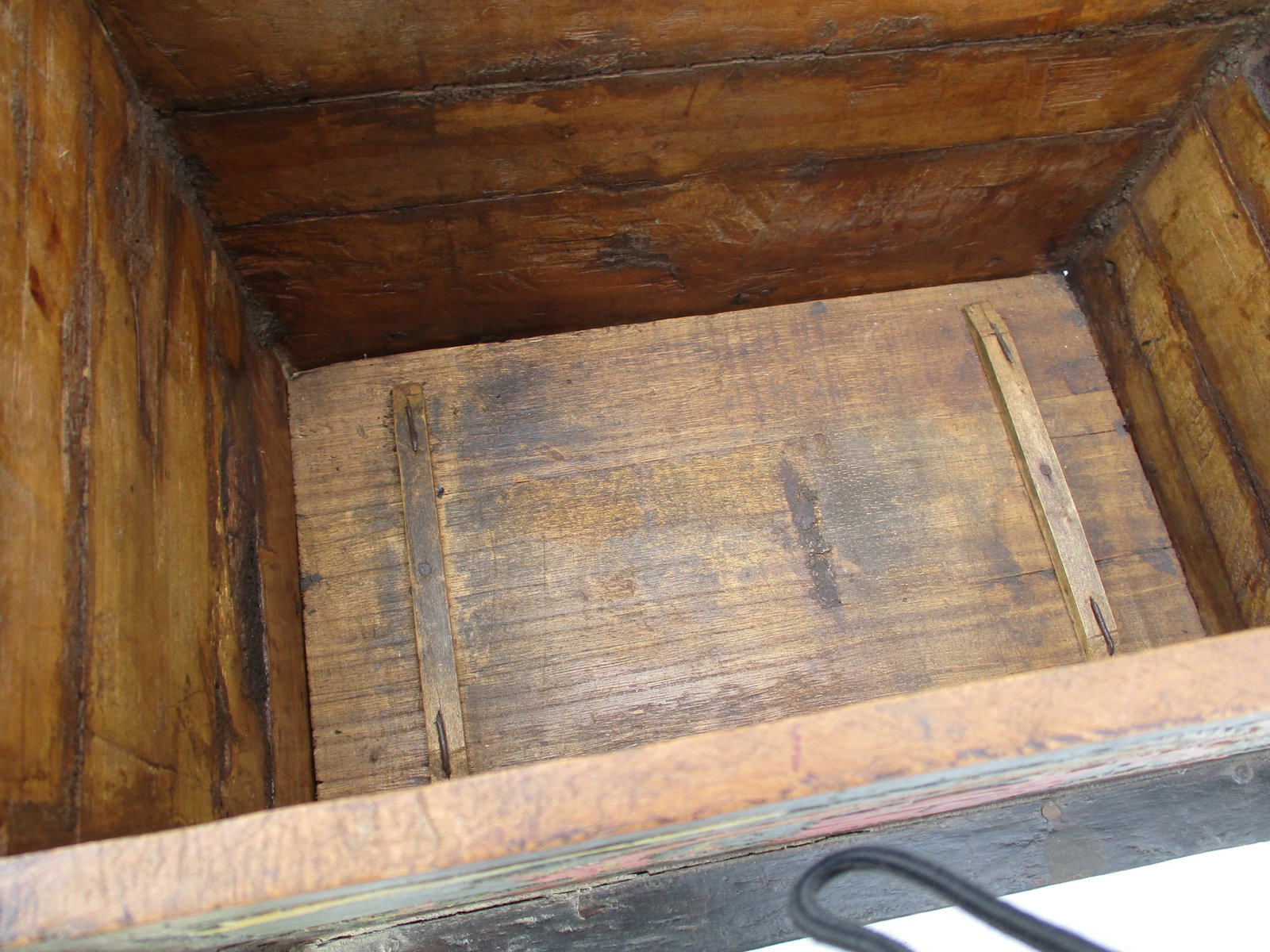 Chinese Provincial Lidded Trunk Hand Made Antique - 9