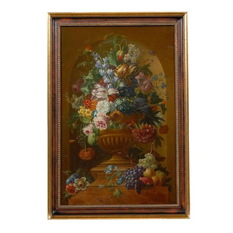 Swedish 1780s Floral Painting in the Manner of Paulus Theodorus van Brussel - 11