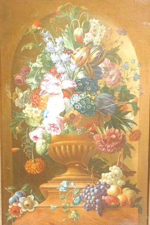 Swedish 1780s Floral Painting in the Manner of Paulus Theodorus van Brussel - 6