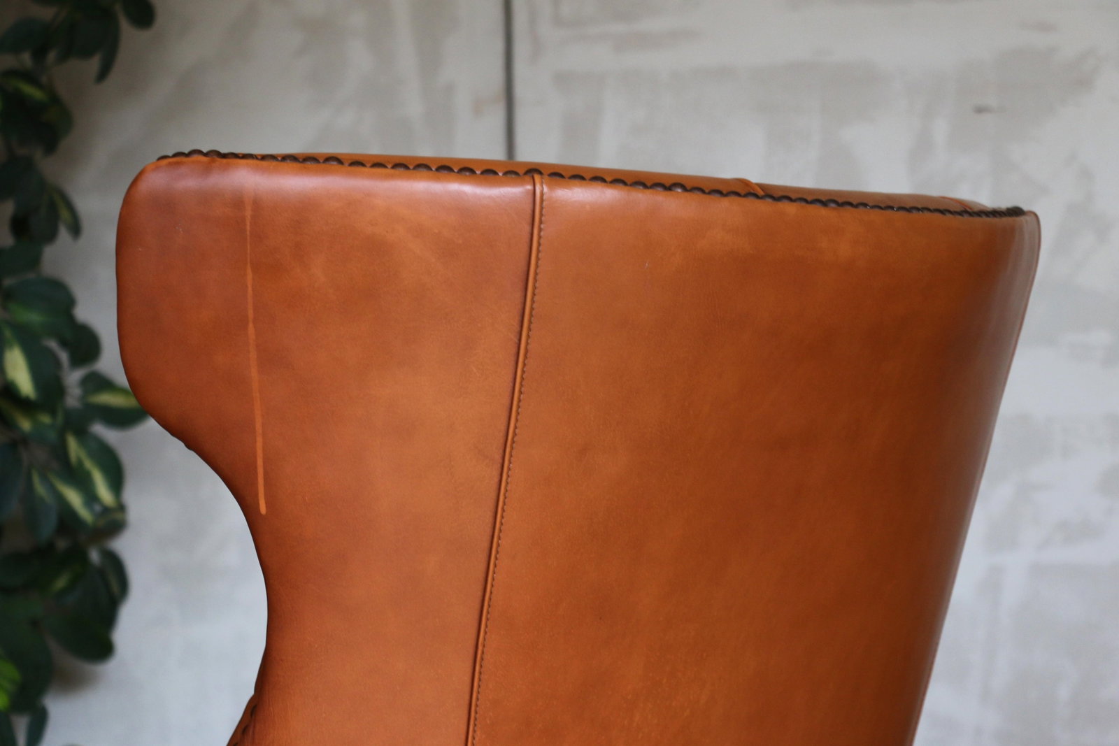 Vintage Pair of Brown Leather Tufted Side Chairs by Century Furniture - 8