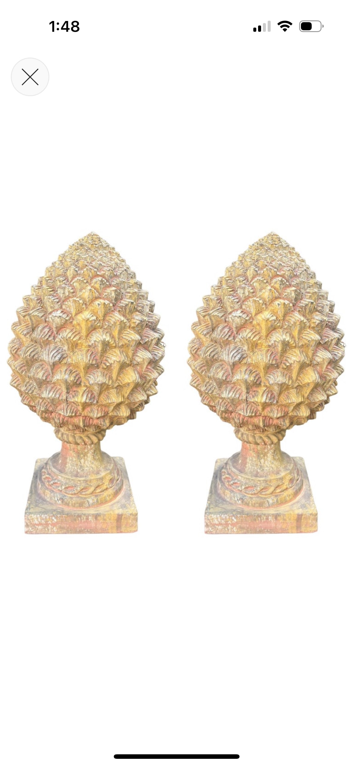 Pair of Italian Terracotta Artichokes - 12