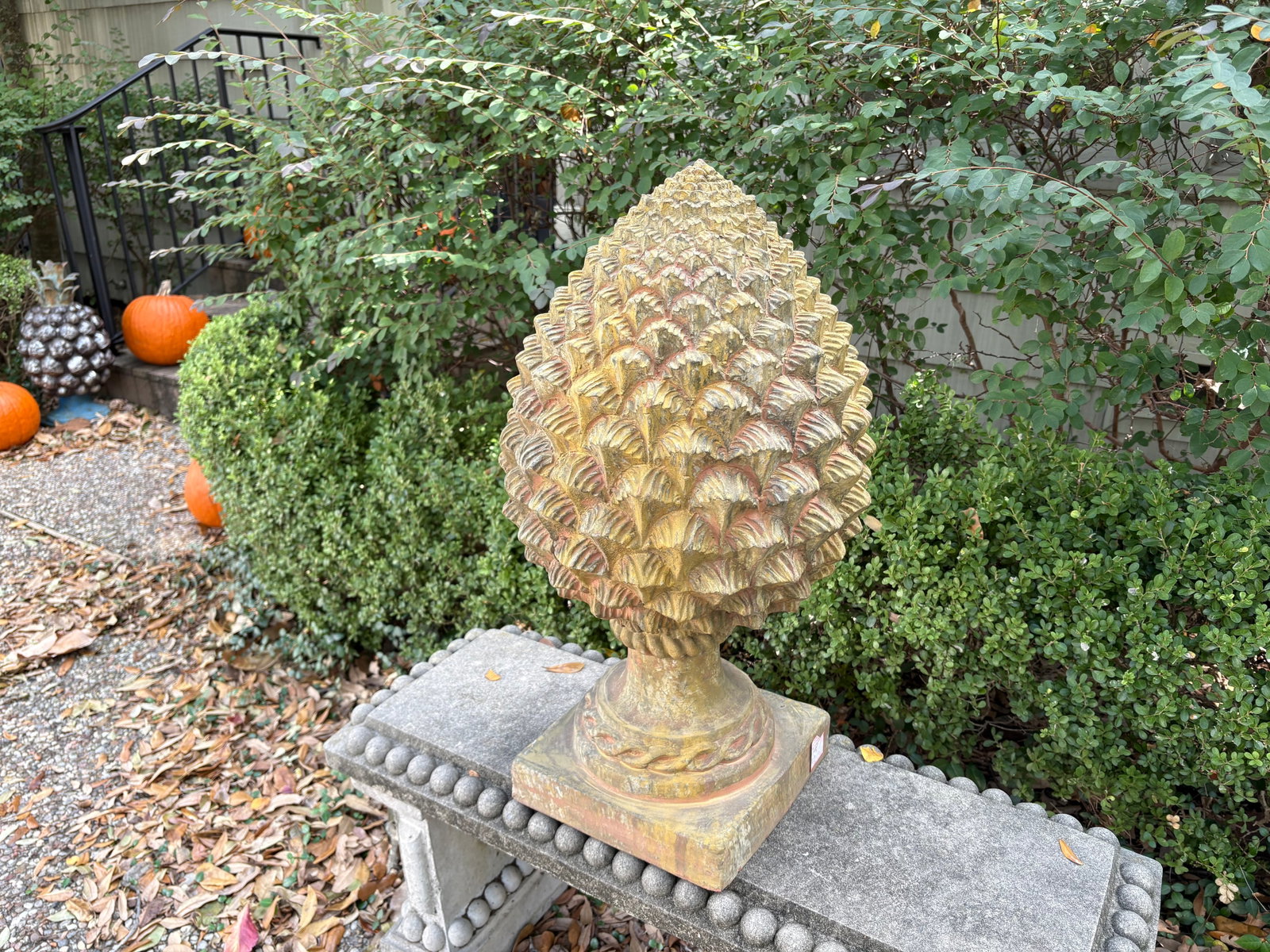 Pair of Italian Terracotta Artichokes - 7