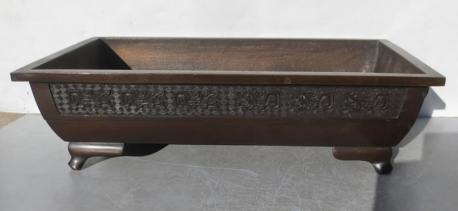 Mid-Century Japanese Bronze Ikebana/ Bonsai Tray - 2