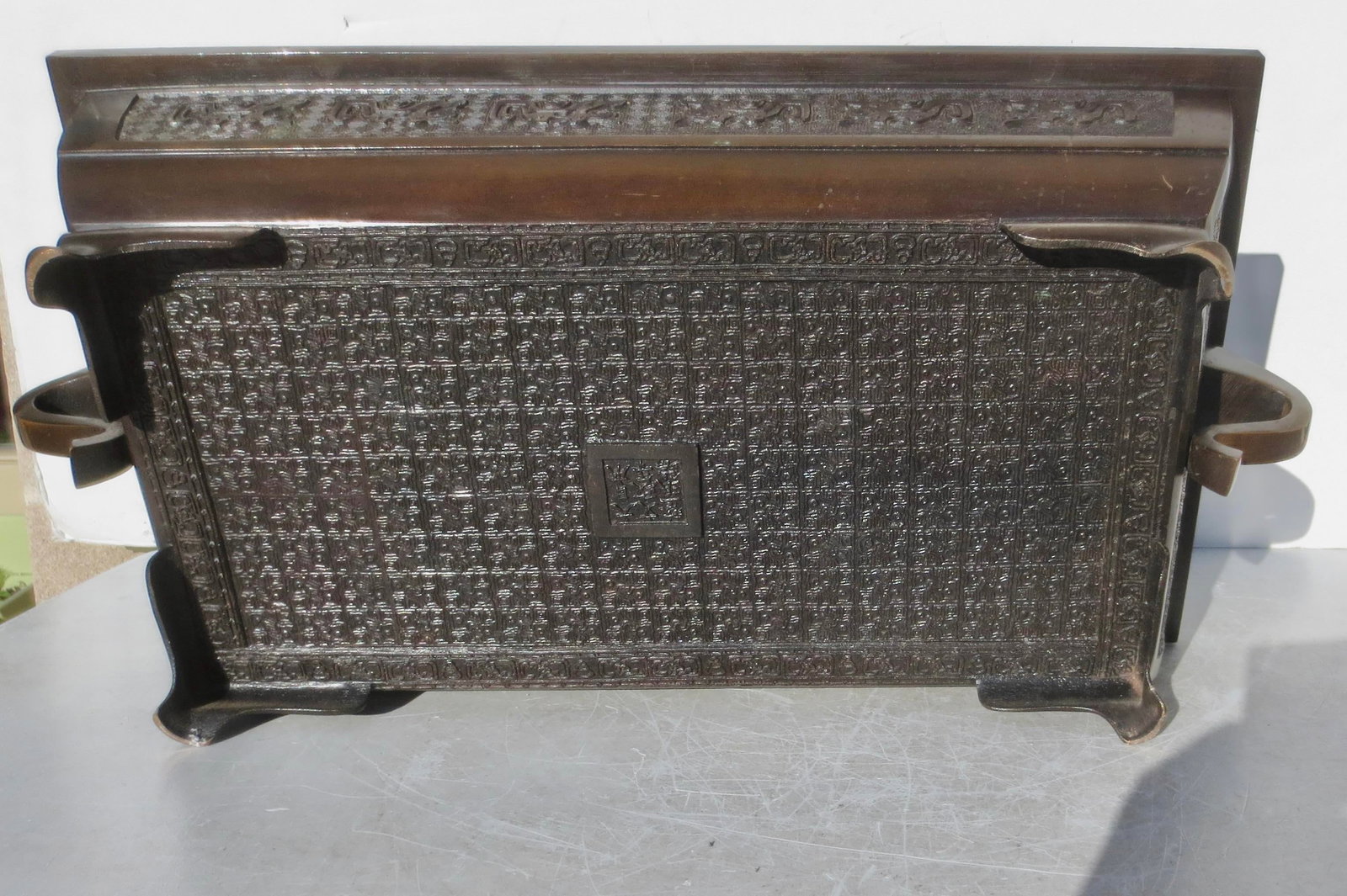 Mid-Century Japanese Bronze Ikebana/ Bonsai Tray - 6