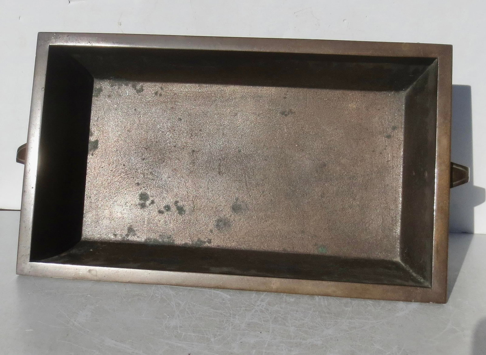 Mid-Century Japanese Bronze Ikebana/ Bonsai Tray - 7