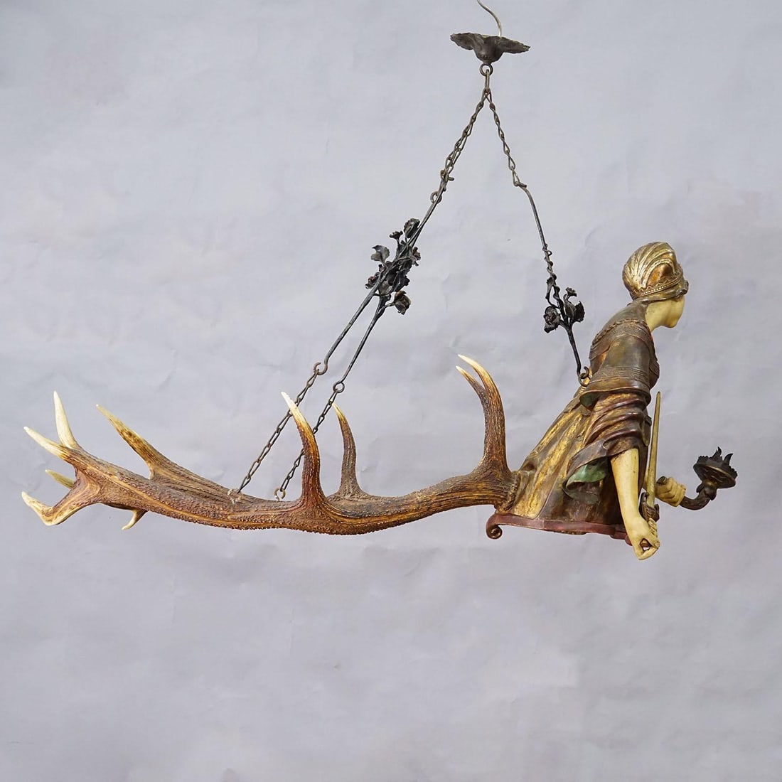 Antique Lusterweibchen Depicting Lucretia, Germany 1900 - 2