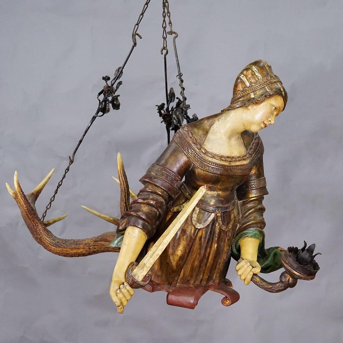 Antique Lusterweibchen Depicting Lucretia, Germany 1900 - 4