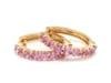 1.91 CTs Natural pink sapphire earrings in 18k gold - 6