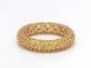 Natural 4.16 cts yellow sapphire ring in 14k gold - 2